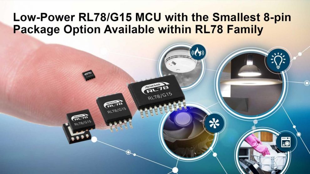 Renesas Unveils Smallest 8-pin Package Option in RL78 MCU Family - News